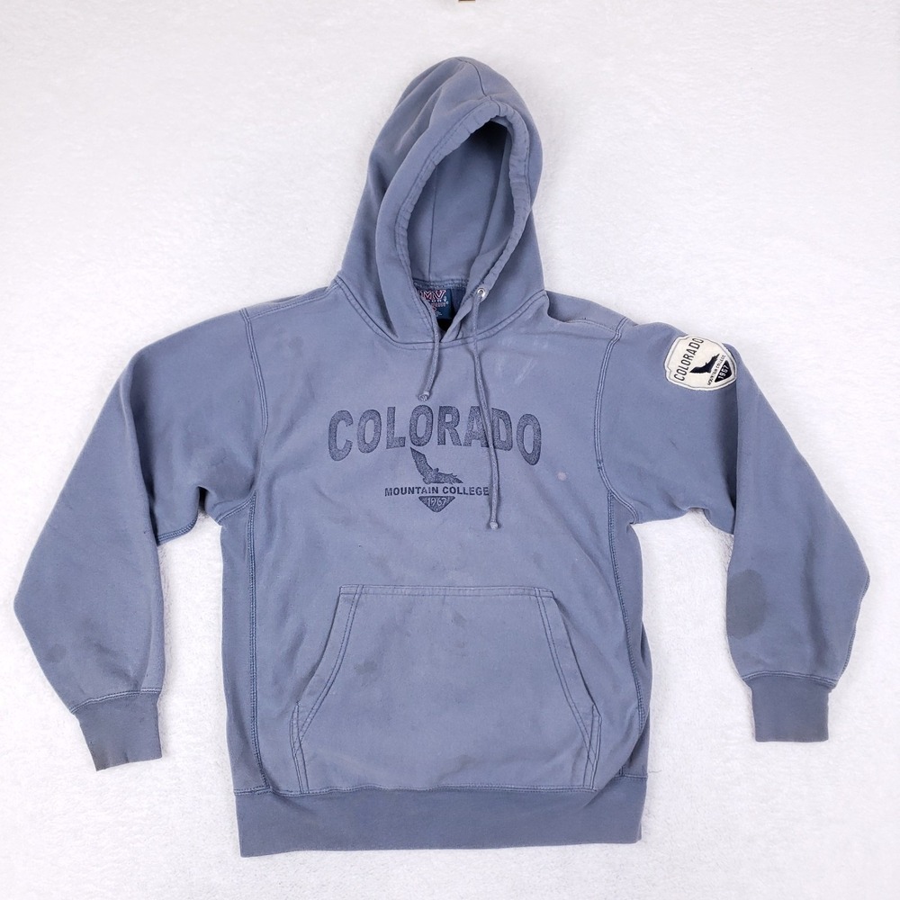 MV Sport Colorado Mountain College Hoodie Small Blue